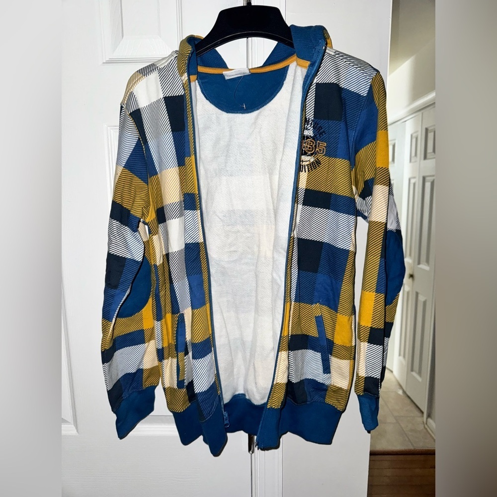 Yigga 1985 Expedition Plaid Zip-Up Hoodie - Size 158/164 (US Youth 12-14) Youth - Picture 6 of 11